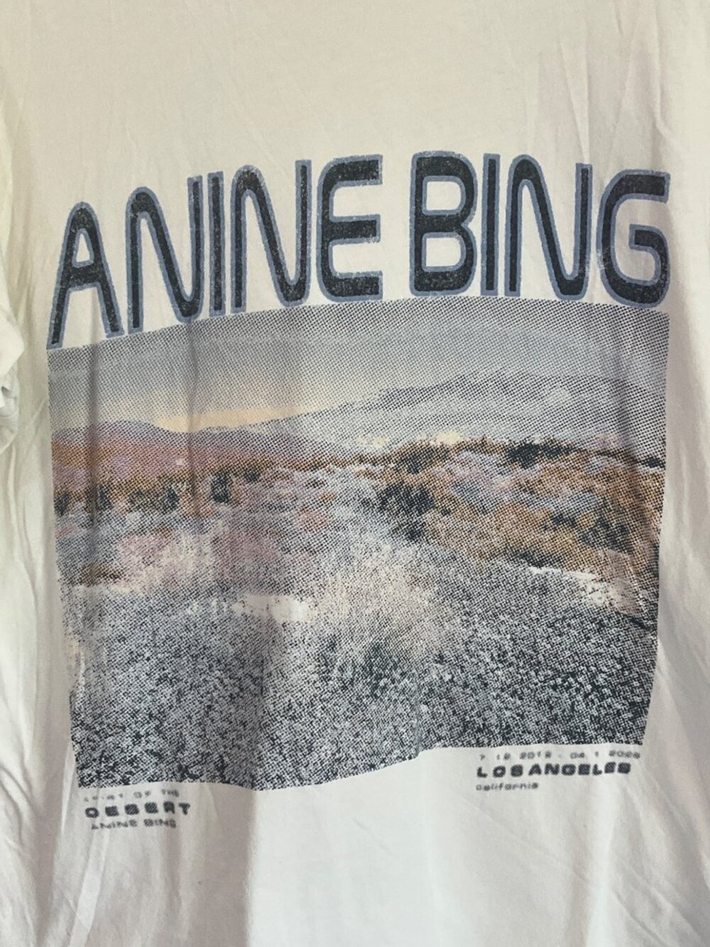 Anine Bing Wildflower Logo Tee XSmall Womens Short Sleeve Tshirt Top - Picture 6 of 16